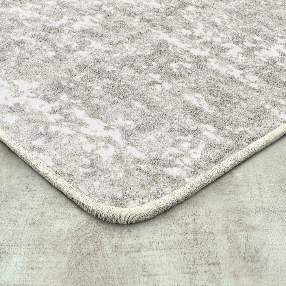 Joy Carpets WorkSpace Stretched Thin Area Rug, Dove, 7'8" X 10'9"