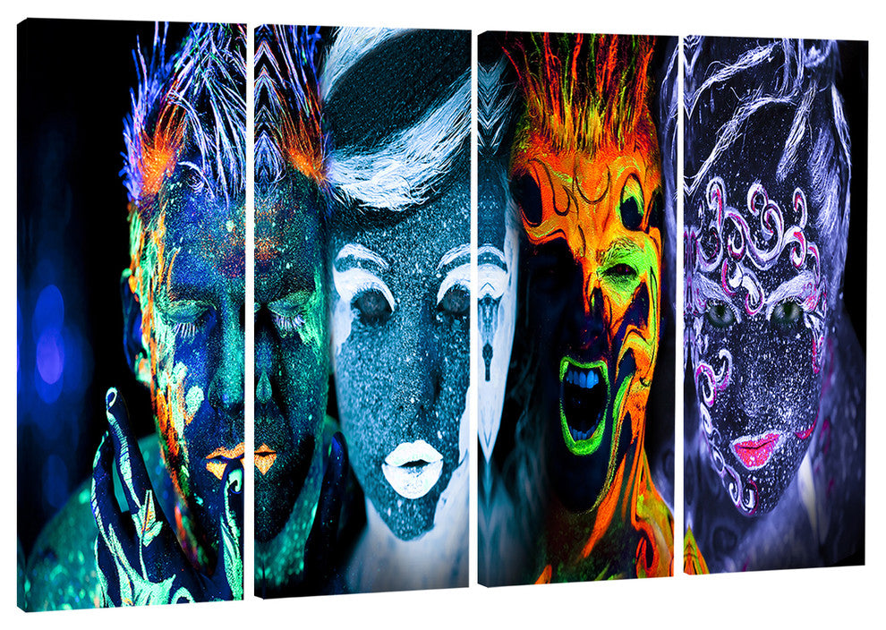 "Earth Fire Air and Water" Canvas Print, 4 Panels