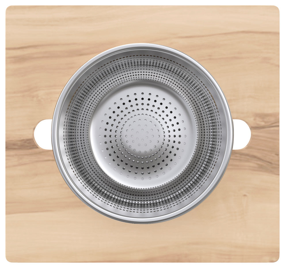 15.75 x 16.75 Flatform With Colander and Mixing Bowl