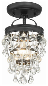 CRYSTORAMA Calypso 1 Light Matte Black Ceiling Mount