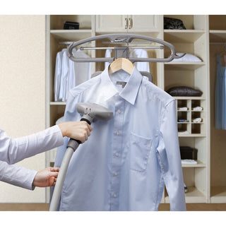 Professional Garment Steamer With Food Pedals, Silver