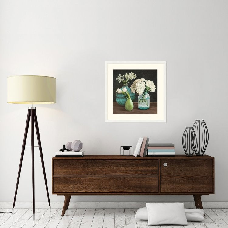 "Petit Fleuriste I" Framed Digital Print by Pierre Benson, 33x33"