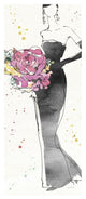 "Floral Fashion III" Digital Paper Print by Anne Tavoletti, 26"x62"