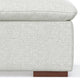 Jasmine Ottoman in Performance Fabric, Assembled, Cloud Gray