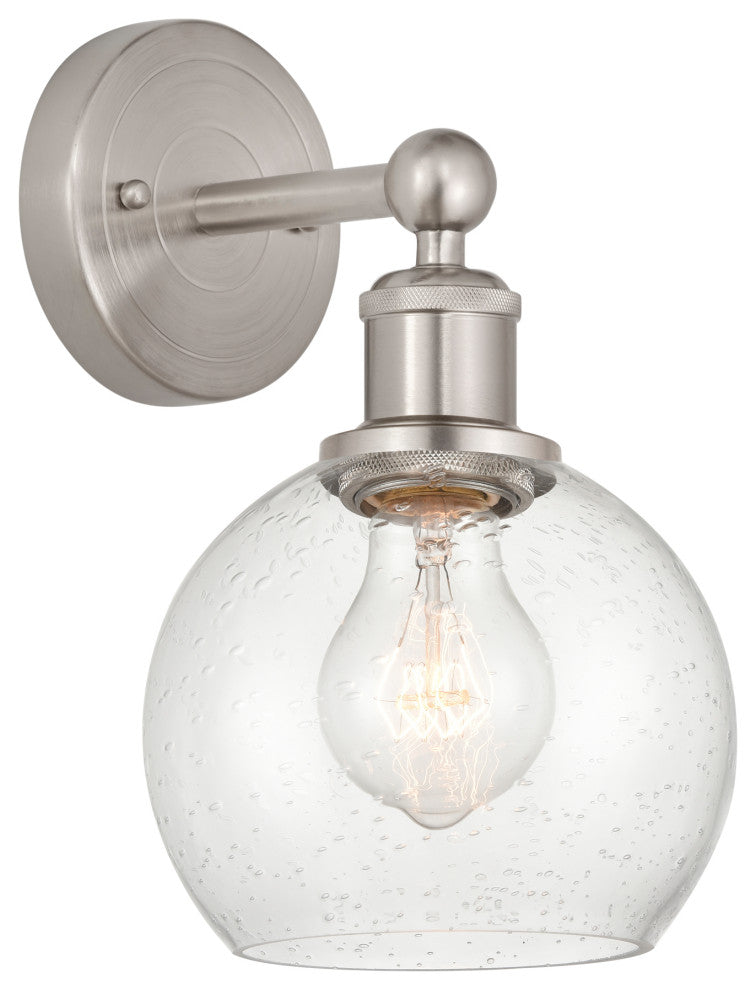 Innovations 616-1W-SN-G124-6 1 Light 6" Sconce, Brushed Satin Nickel