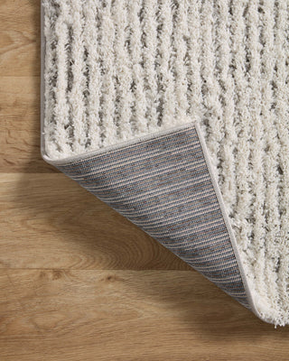 Loloi Levitt Shag Ivory / Grey 2'-7" x 7'-6" Runner Rug