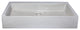 Eden Bath EB_N006LG Rectangular Sloped Concrete Vessel Sink - Light Gray