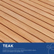 Lounge Dining Table, Rectangular, Wood, Brown Natural, Modern, Outdoor Patio