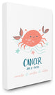 The Kids Room Fun Modern Zodiac Cancer Crab XXL Canvas Wall Art, 30"x40"