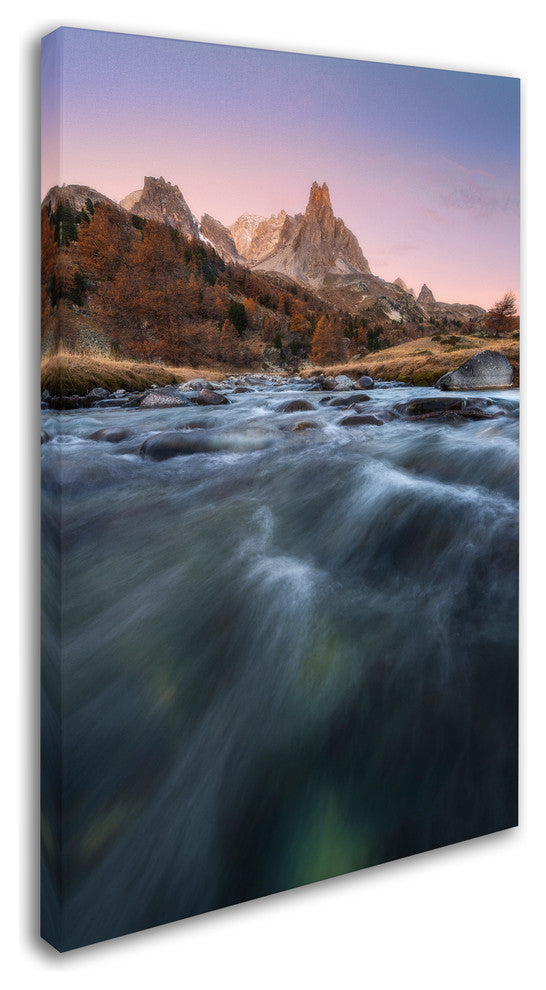 Mathieu Rivrin ''Waves Of Mountain'' Canvas Art, 24x16