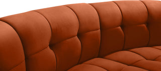 Limitless Velvet Upholstered 10-Piece Modular Sectional, Cognac