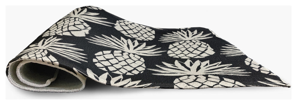 8' x 10' Pineapple Pattern Indoor/Outdoor Rug, Shark Blue