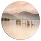 Loch Lomond Jetty And Mountains, Landscape Wall Round Wall Art, 23"