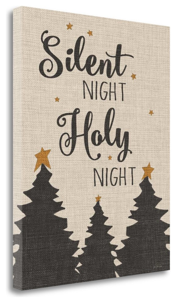 "Silent Night - Linen" By Jo Moulton, Giclee Print on Gallery Wrap Canvas