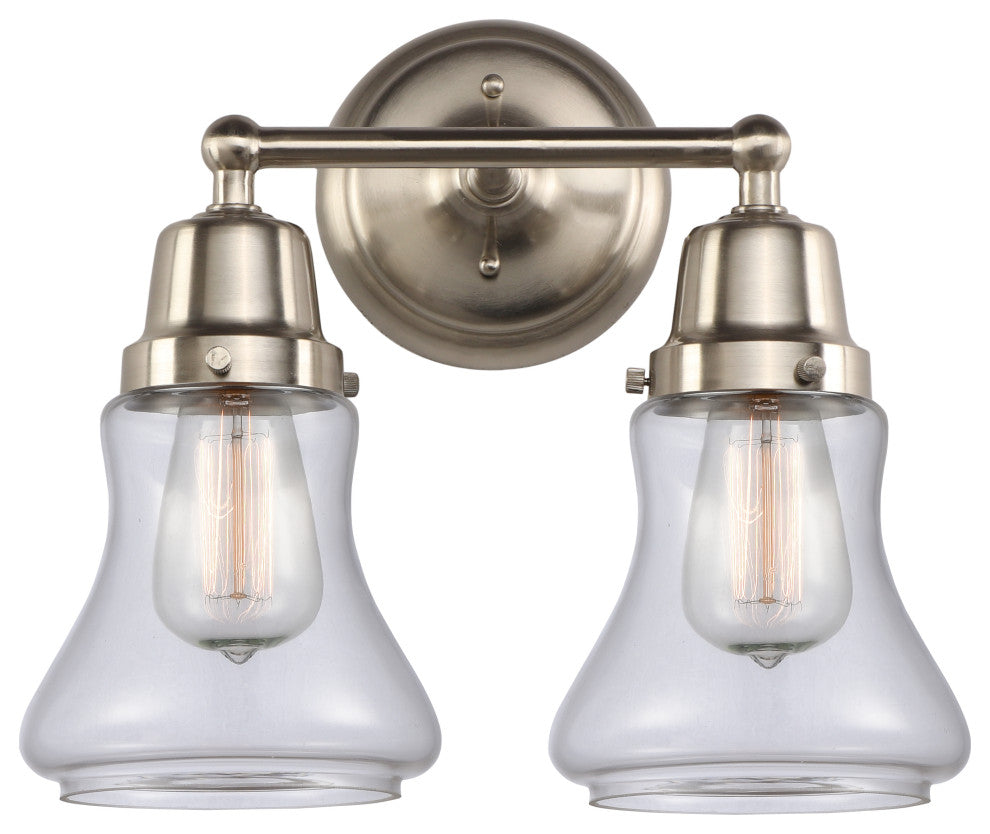 Innovations 623-2W-SN-G192 2-Light Bath Vanity Light, Brushed Satin Nickel