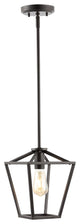 Grace Industrial Farmhouse Iron LED Pendant, Oil Rubbed Bronze, 1-Light