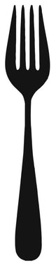 "Mealtime: Black on White - Fork" Digital Paper Print by BG.Studio, 14"x38"