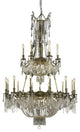 Elegant Esperanza Foyer Hall Light, Antique Bronze Finish With Royal Cut Crystal