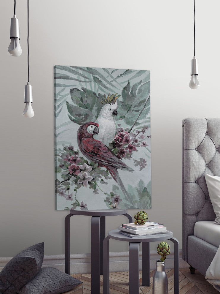 "Tropical Sweetheart" Painting Print on Wrapped Canvas, 20"x30"
