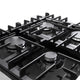 24" Slide-In Freestanding Gas Range With 4 Sealed Burners, Cast Iron Grates