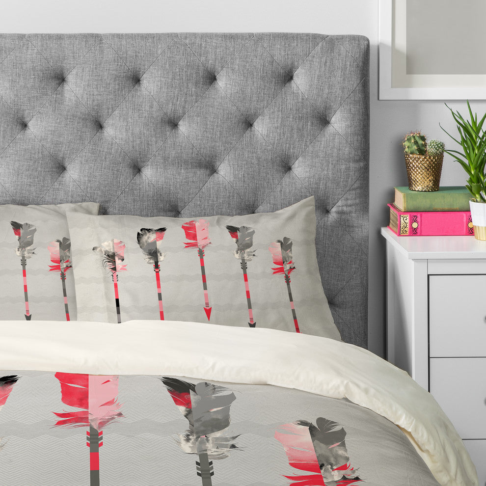 Deny Designs Iveta Abolina Coral Feathers Pillowcase