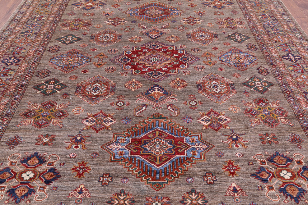 Super Kazak Hand Knotted Wool Rug 8' 2" X 10' 1" Q7693