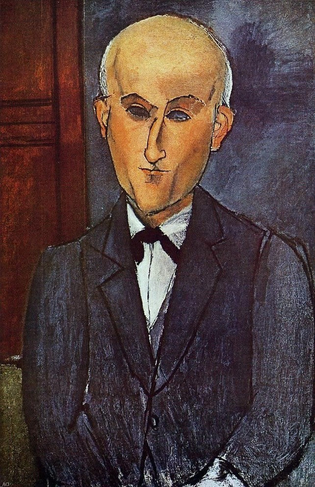 Amedeo Modigliani Max Jacob, 18"x27" Wall Decal