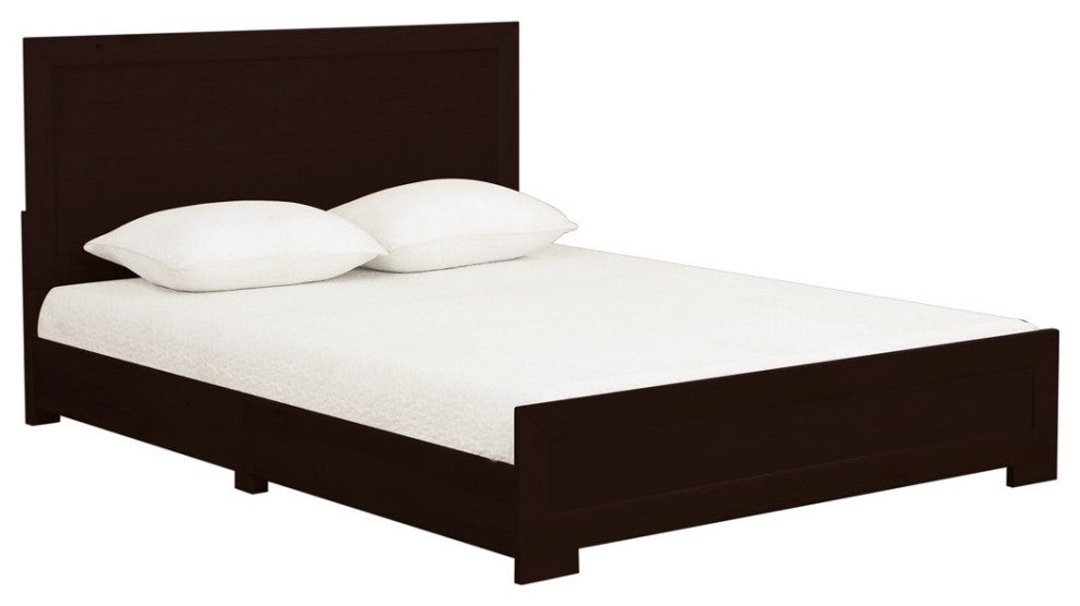 Espresso Wood Full Platform Bed