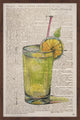 "Orange Cocktail" Framed Painting Print, 12"x18"
