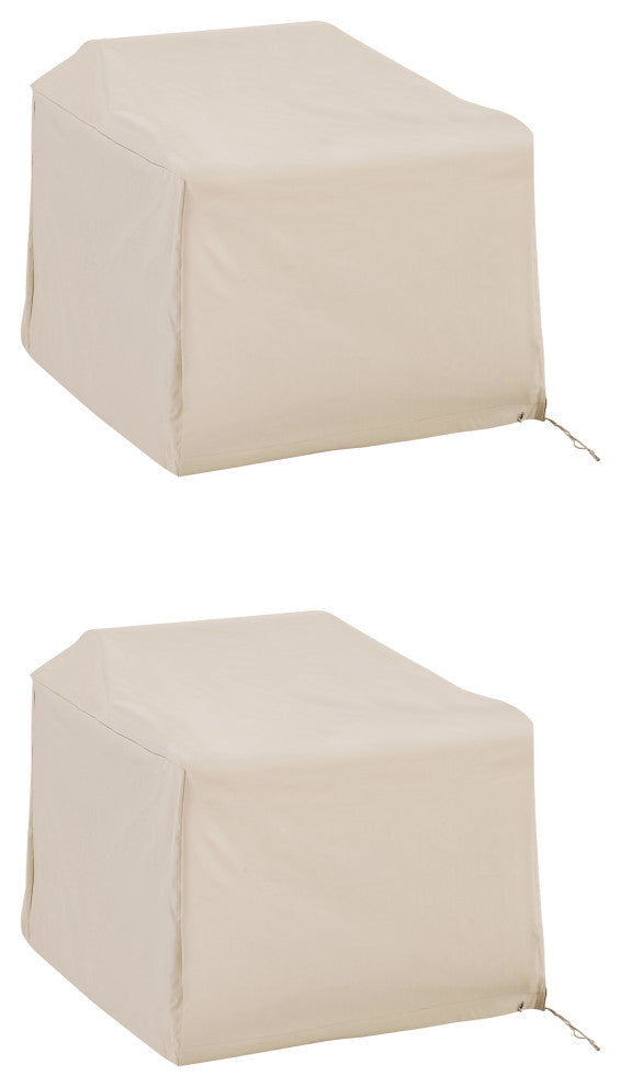 2-Piece Furniture Cover Set, Tan, 2 Chairs