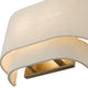 Bellingham 2-Light Antique Gold Leaf ADA Sconce
