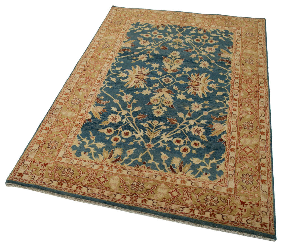 Rug N Carpet - Hand-Knotted Oriental 4' 0" x 6' 1" Soft Oushak Area Rug