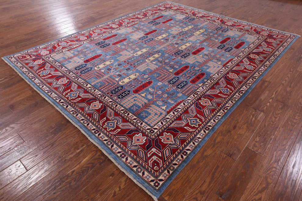 8' 0" X 10' 0" Persian Ziegler Hand Knotted Wool Rug Q4443