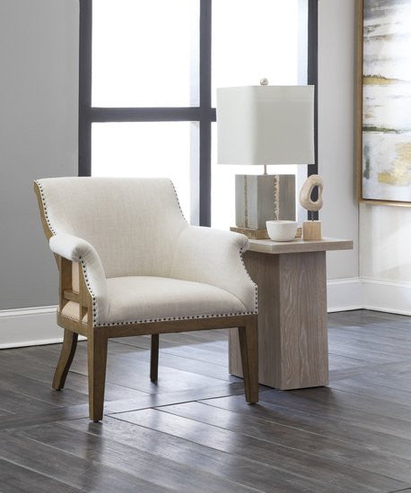 Raleigh Accent Chair, Off-White