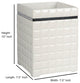 nu steel Giraffe White Wastebasket