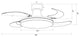 Fanaway Orbit 36" Ceiling Fan With Light, Matte White