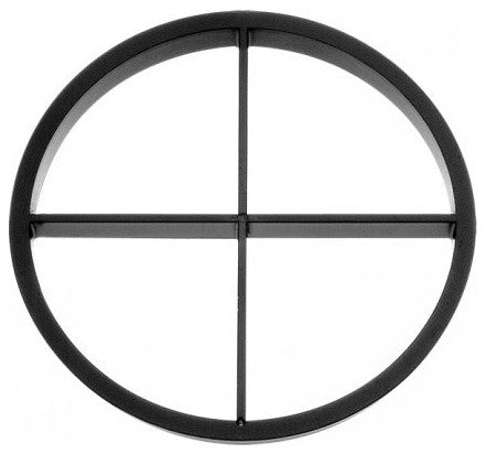 2" Diameter Cross Louver Filter, Black