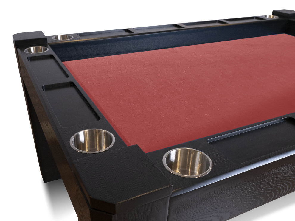 Origins Onyx Game Table, With Dining Top, Red