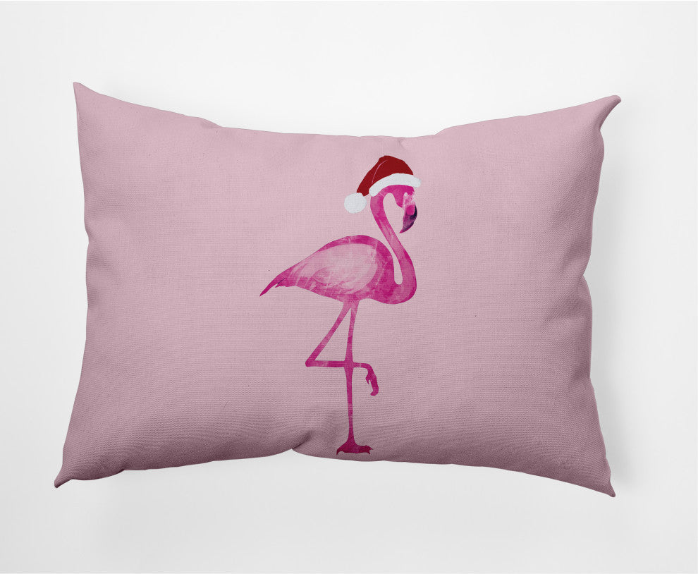 Snow Bird Decorative Throw Pillow, Pink, 14"x20"