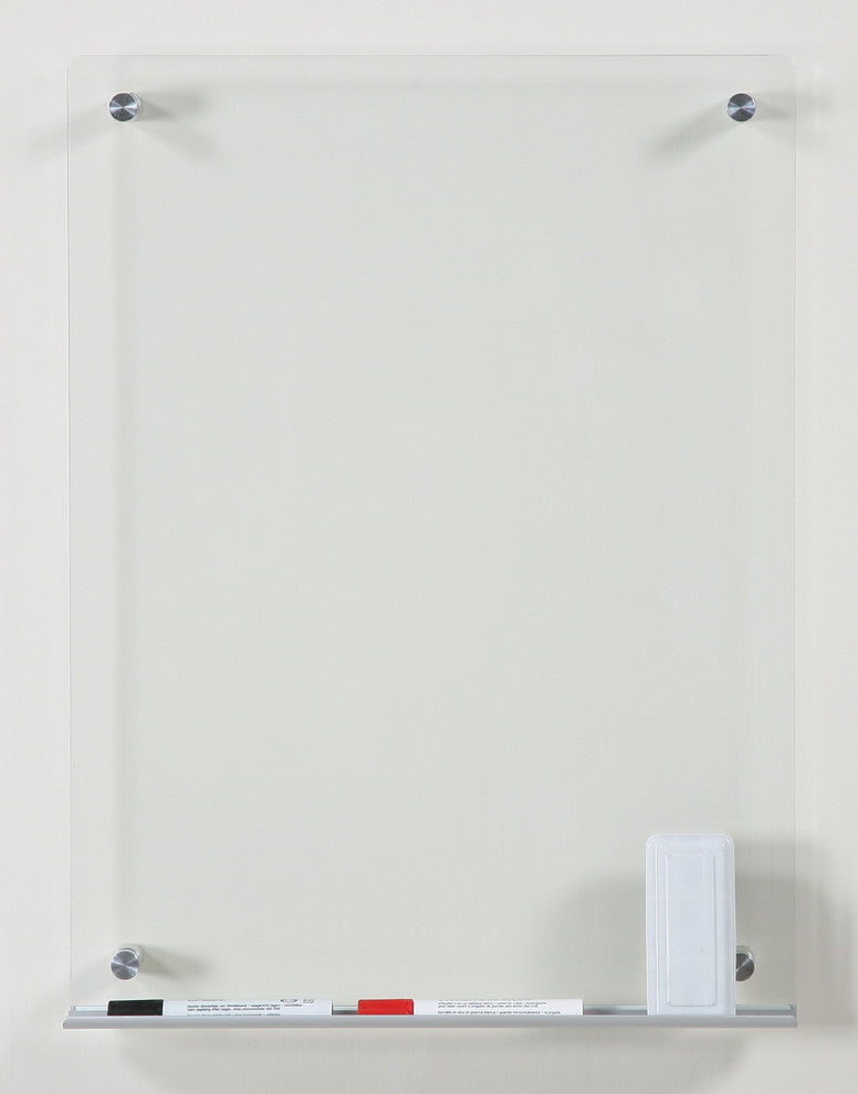 Clear Glass Dry-Erase Board Set Audio-Visual Direct, 17 3/4"x23 5/8"