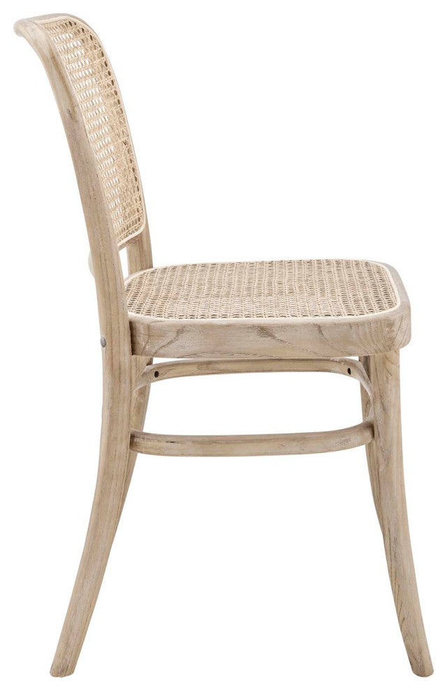 Winona Wood Dining Side Chair Set of 2, Gray