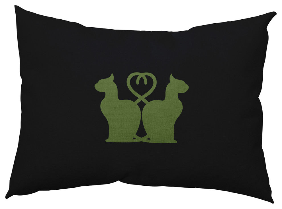 Halloween Cats Accent Pillow, Scallion, 14"x20"