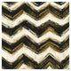 "Black and Gold Geometric IV Crop" Digital Paper Print by Shirley Novak, 26"x26"