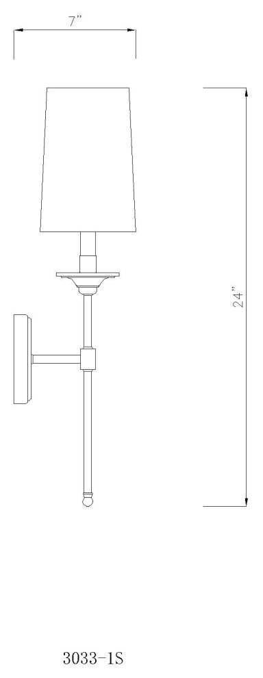 Zlite 3033-1S-PN 1-Light Wall Sconce, Off White