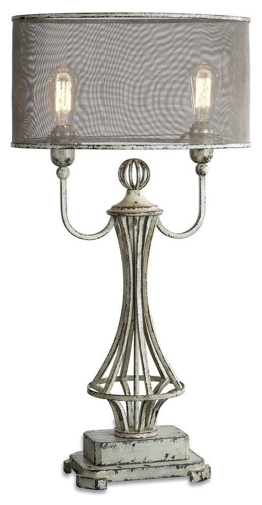Uttermost 27008-1 Pontoise Aged Ivory Table Lamp