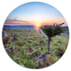 Sunset On Bodmin Moor, Landscape Wall Disc Metal Artwork, 38"