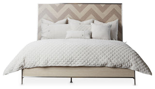 Silverlake Village Eastern King Panel Bed, Washed Oak