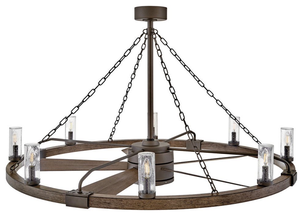 Hinkley Sawyer 52" Led Smart Fandelier, Metallic Matte Bronze