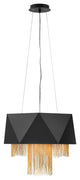 Hinkley Zuma Chandelier Medium Drum, Satin Black