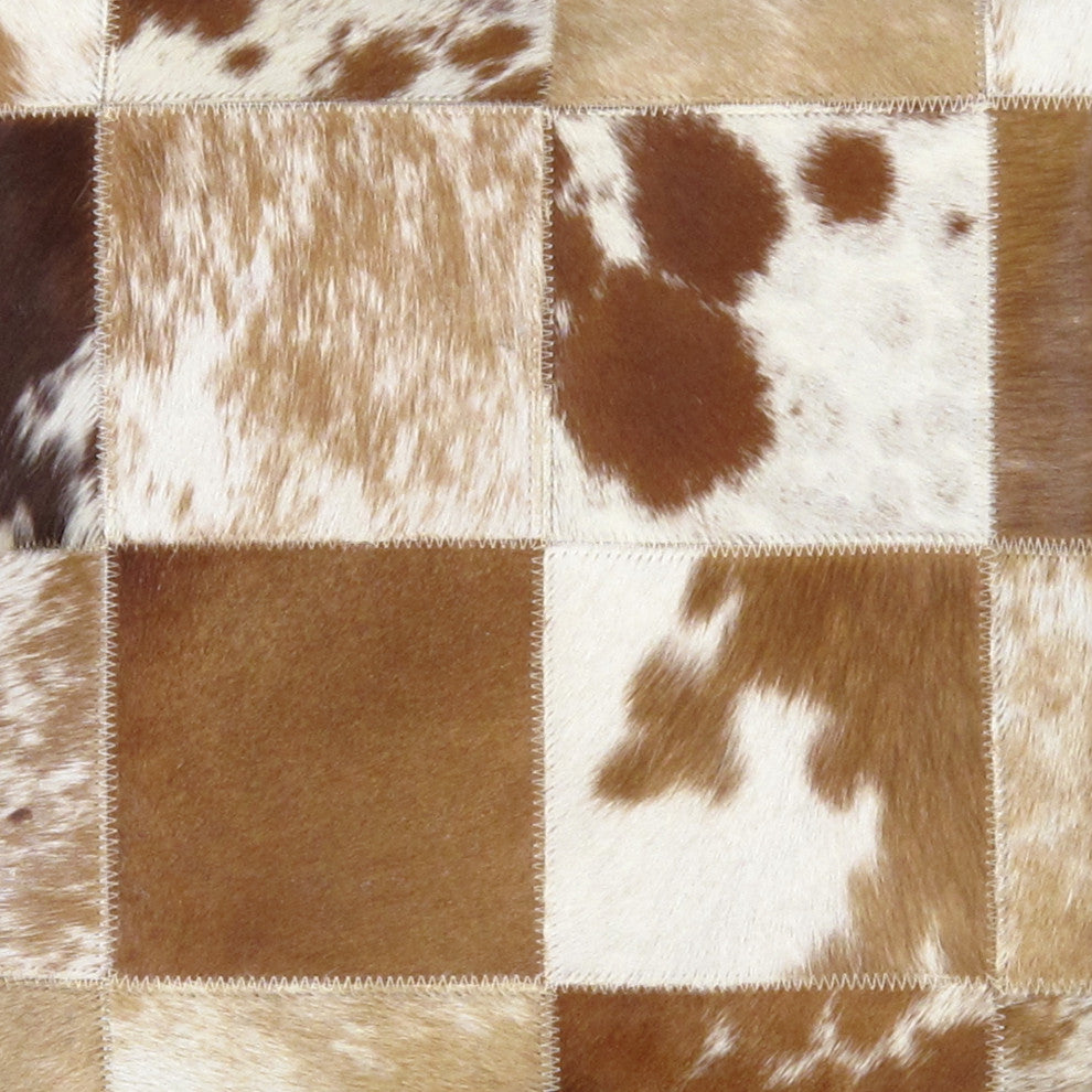 Safari Cowhide Brown/Ivory Decorative Pillow